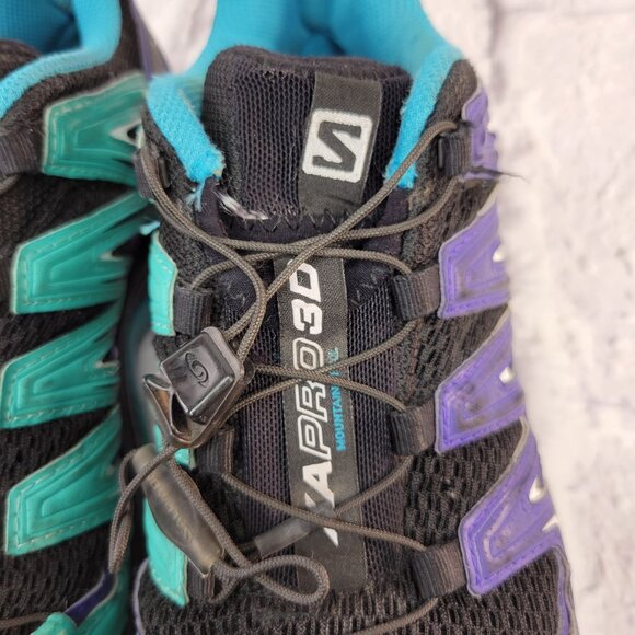 Salomon XA Pro 3D Mountain Trail Running Shoes Womens Sz 7 Purple Durable Comfor - Picture 5 of 14